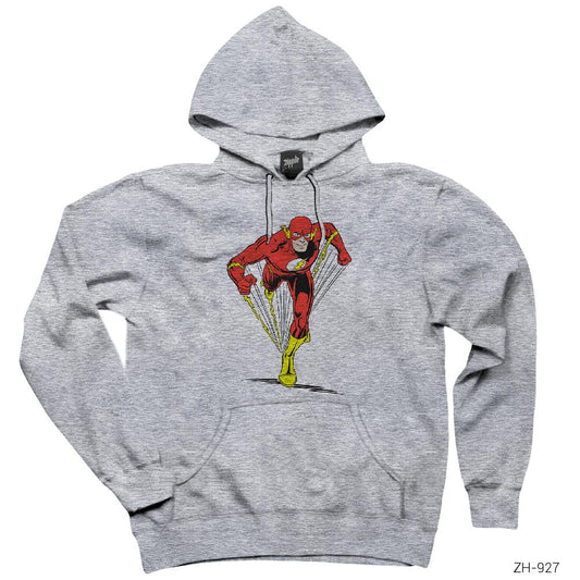 The Flash Forward Gri Kapşonlu Sweatshirt Hoodie