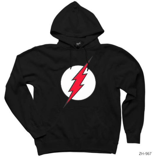 The Flash Red Siyah Kapşonlu Sweatshirt Hoodie
