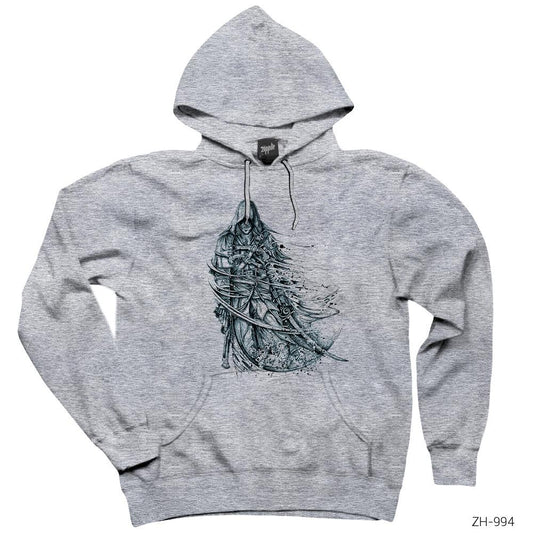 Assassins Creed Wind Gri Kapşonlu Sweatshirt Hoodie