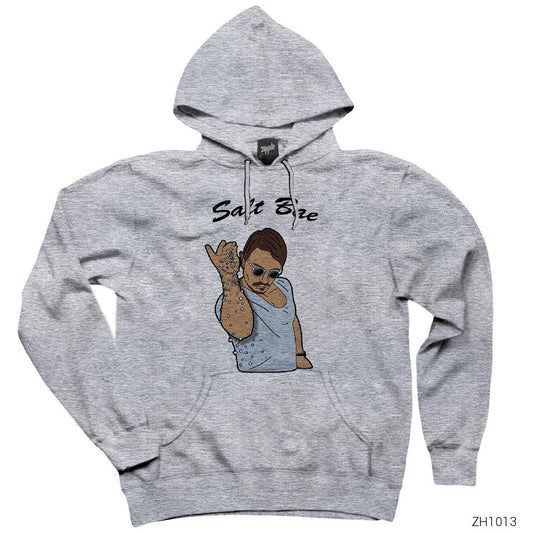 Rihanna Nusret Gri Kapşonlu Sweatshirt Hoodie