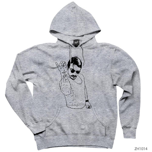 Nusret Gri Kapşonlu Sweatshirt Hoodie