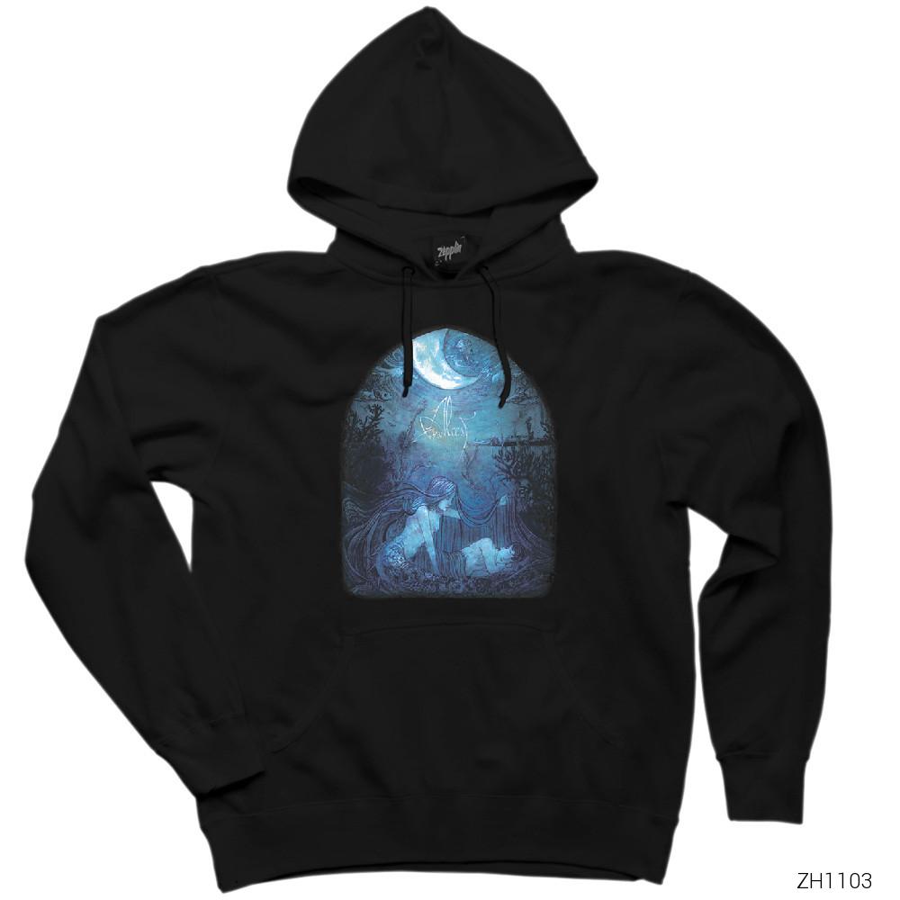 Alcest Ecailles De Lune Siyah Kapşonlu Sweatshirt Hoodie