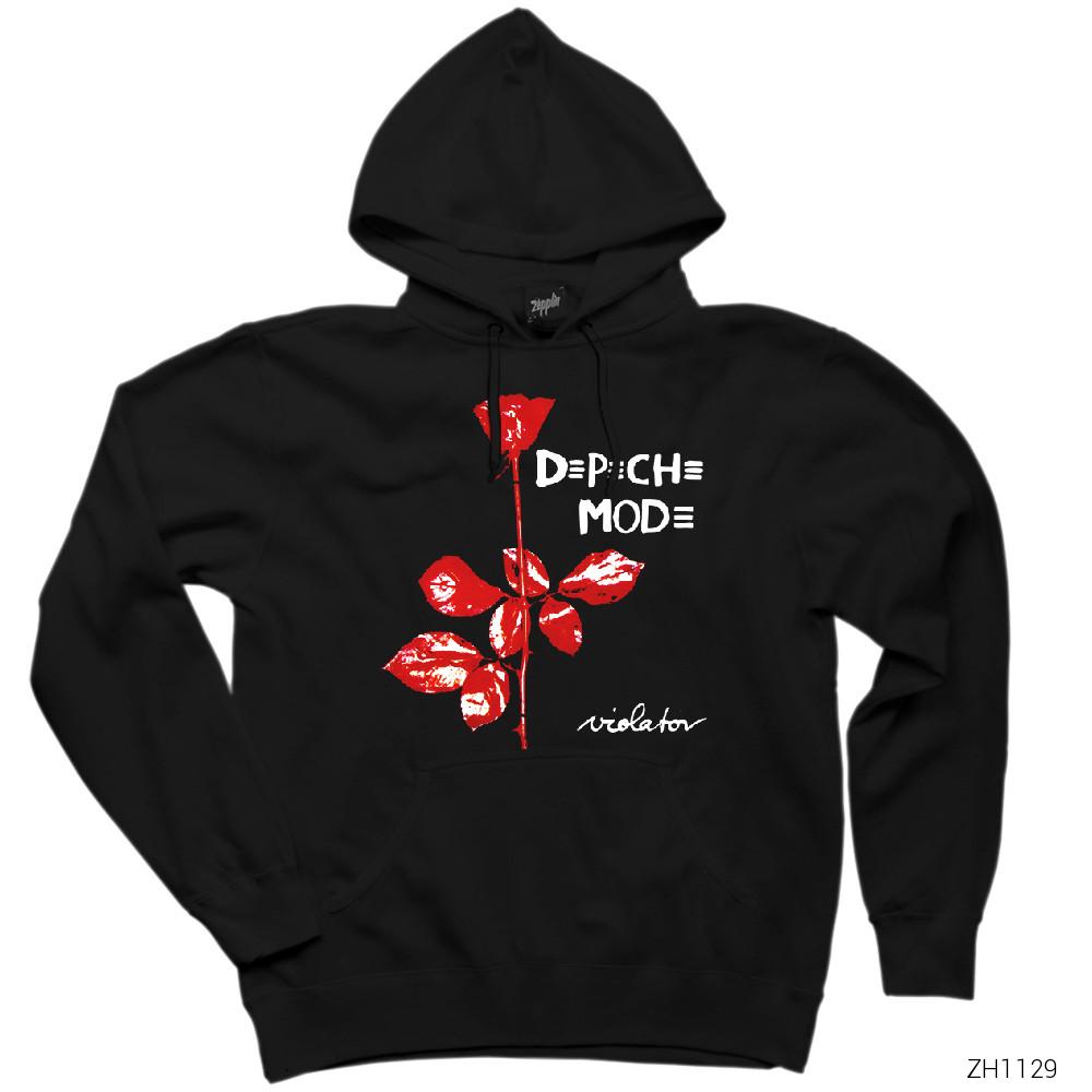 Depeche Mode Siyah Kapşonlu Sweatshirt Hoodie