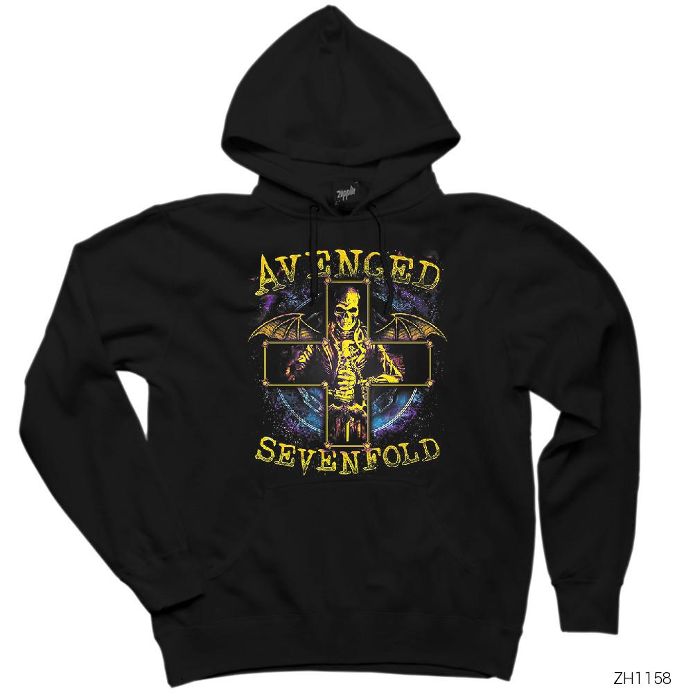 Avenged Sevenfold Stellar Siyah Kapşonlu Sweatshirt Hoodie