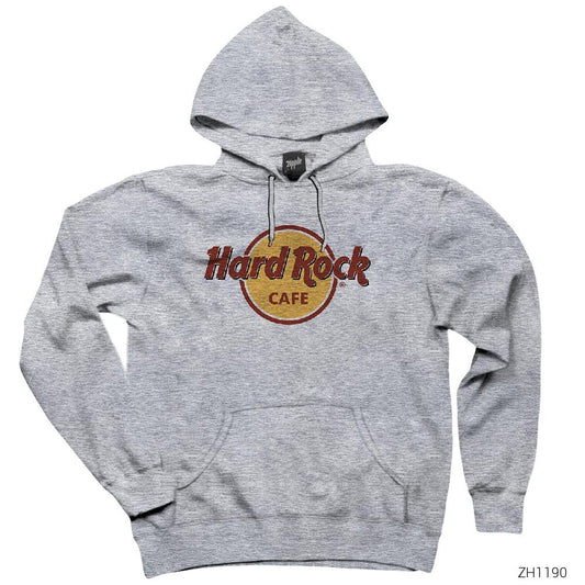 Hard Rock Cafe Gri Kapşonlu Sweatshirt Hoodie