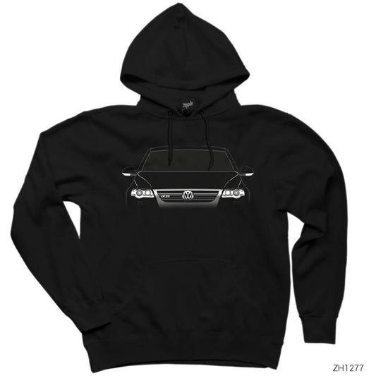 Volkswagen Passat R36 Siyah Kapşonlu Sweatshirt Hoodie