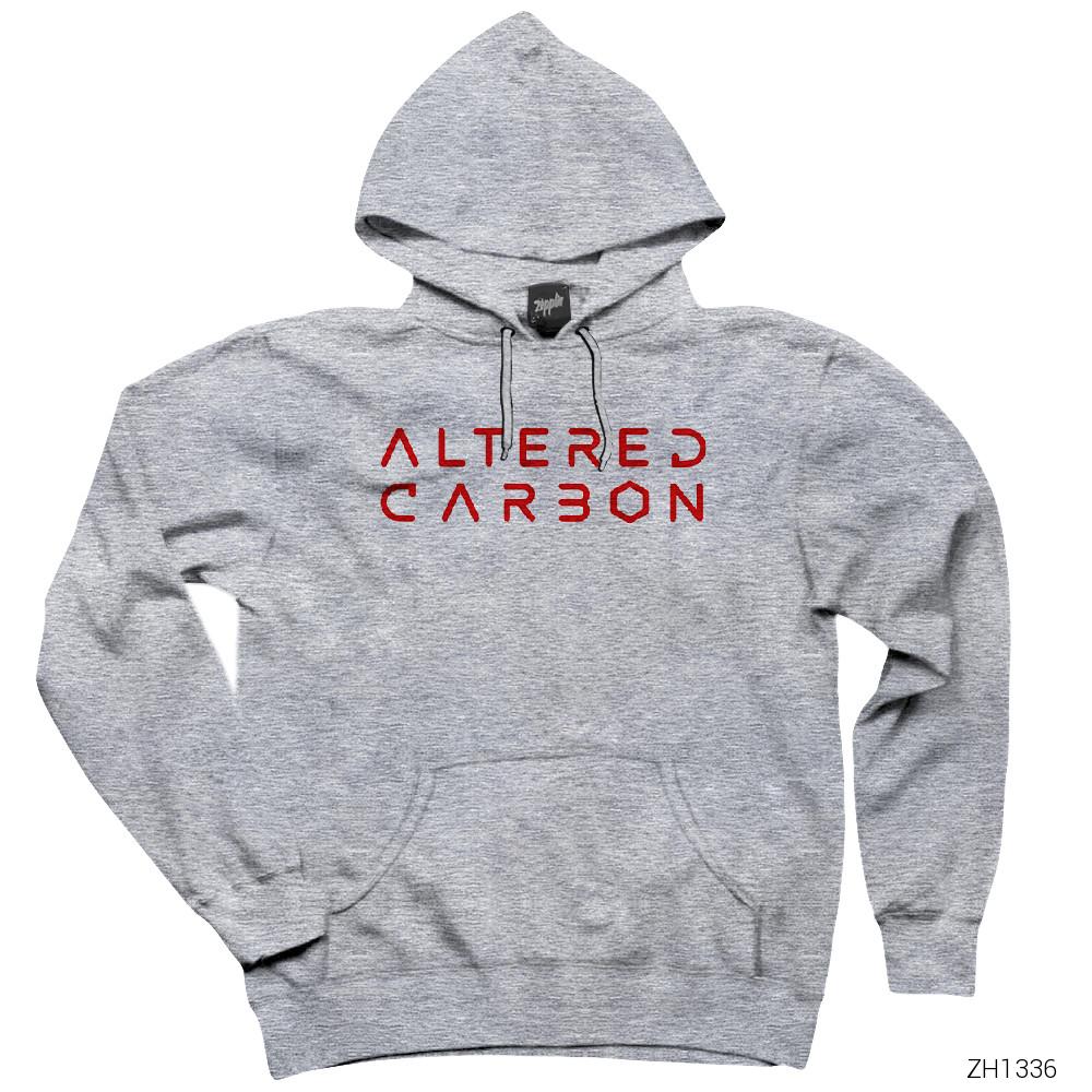 Altered Carbon 1 Gri Kapşonlu Sweatshirt Hoodie
