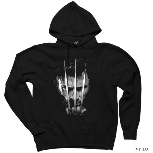 Wolverine Siyah Kapşonlu Sweatshirt Hoodie