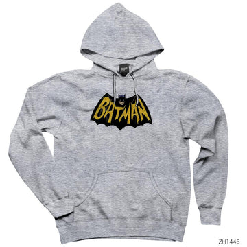 Batman Comic Gri Kapşonlu Sweatshirt Hoodie