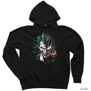 Joker Venom Siyah Kapşonlu Sweatshirt Hoodie