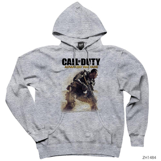 Call Of Duty Advanced Warfare Gri Kapşonlu Sweatshirt Hoodie