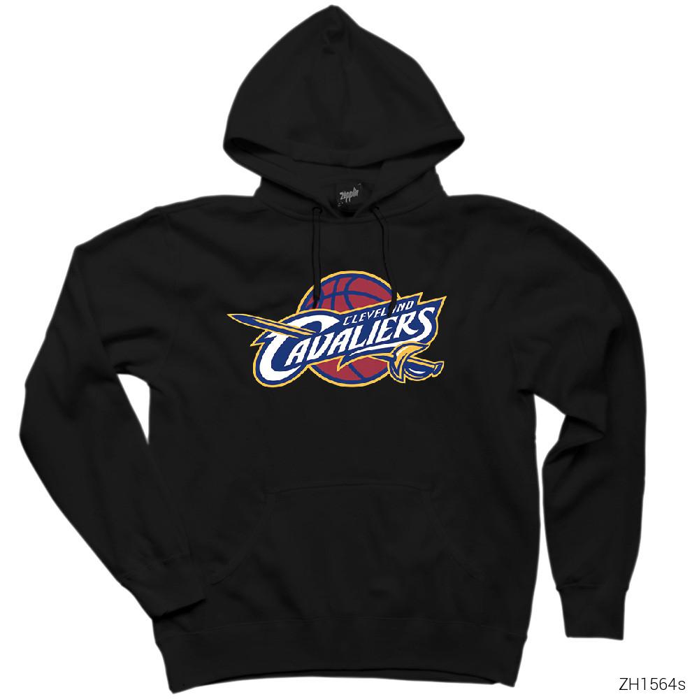 Cleveland Cavaliers Logo Siyah Kapşonlu Sweatshirt Hoodie