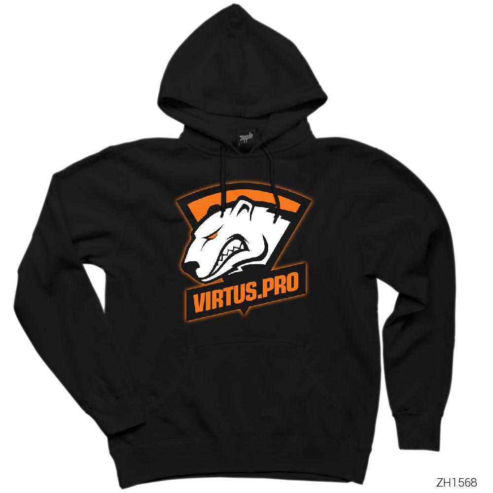 CSGO Virtus Pro Siyah Kapşonlu Sweatshirt Hoodie