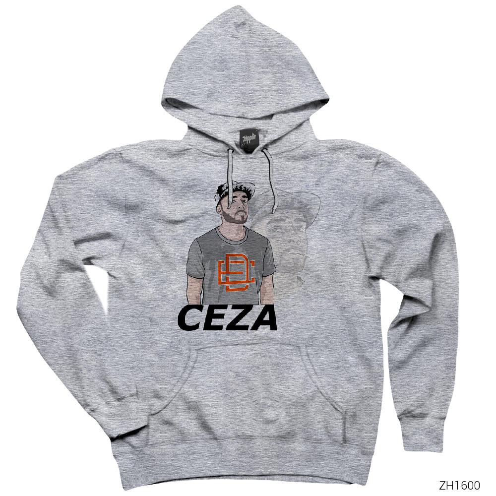 Ceza Gri Kapşonlu Sweatshirt Hoodie