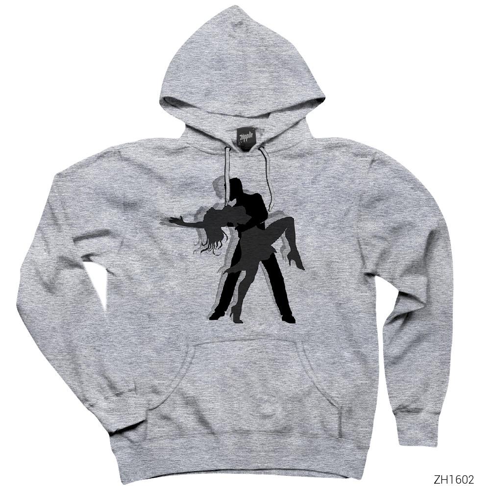 Dance Gri Kapşonlu Sweatshirt Hoodie