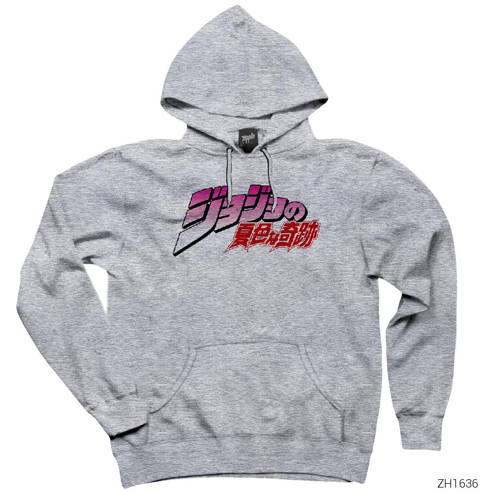 Jojo Gri Kapşonlu Sweatshirt Hoodie