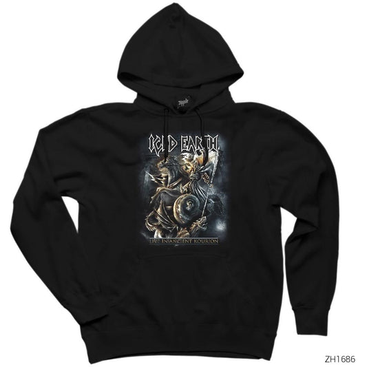 Ice Earth Siyah Kapşonlu Sweatshirt Hoodie