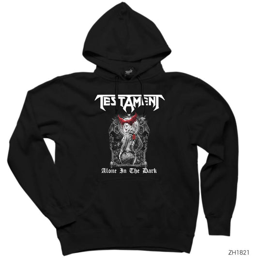 Testament Alone in the Dark Siyah Kapşonlu Sweatshirt Hoodie