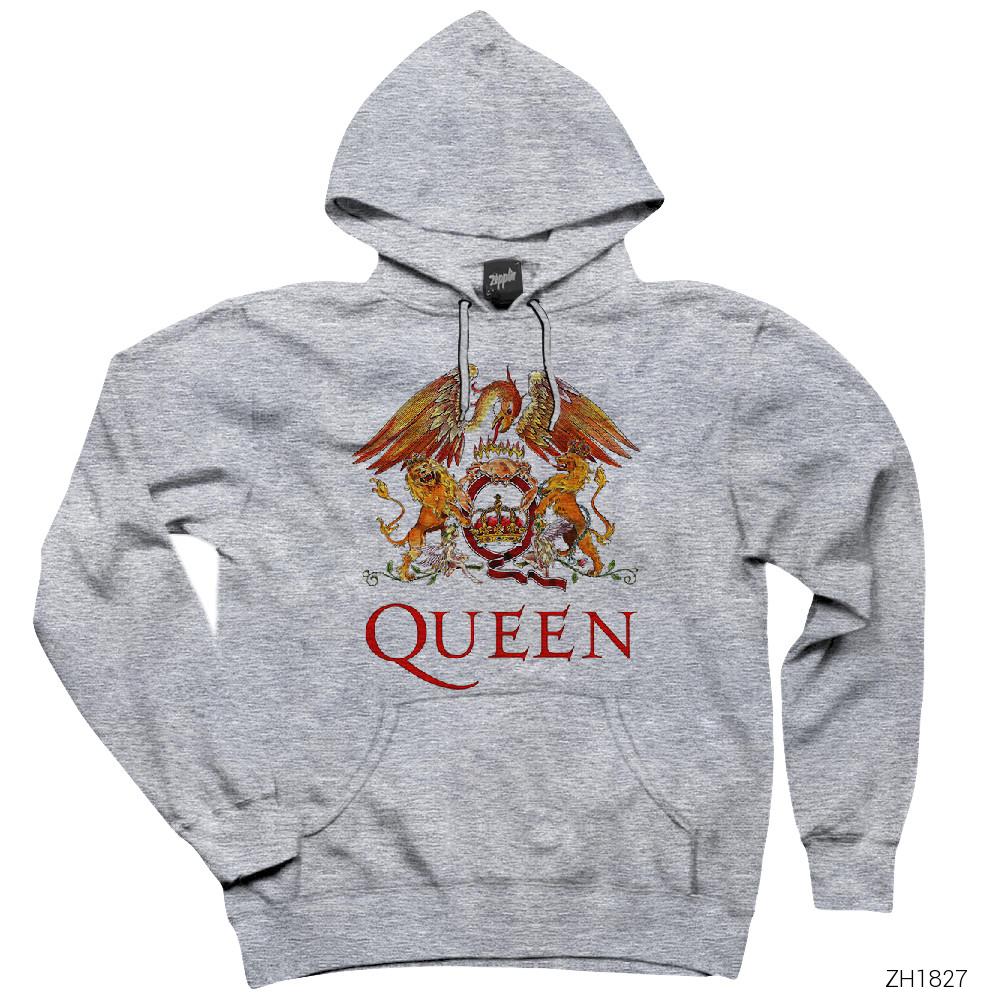 Ultimate Best Of Queen Gri Kapşonlu Sweatshirt Hoodie