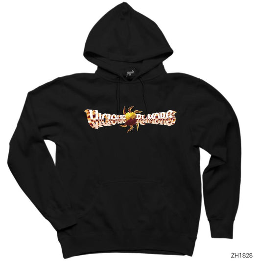 Vicious Rumors Siyah Kapşonlu Sweatshirt Hoodie