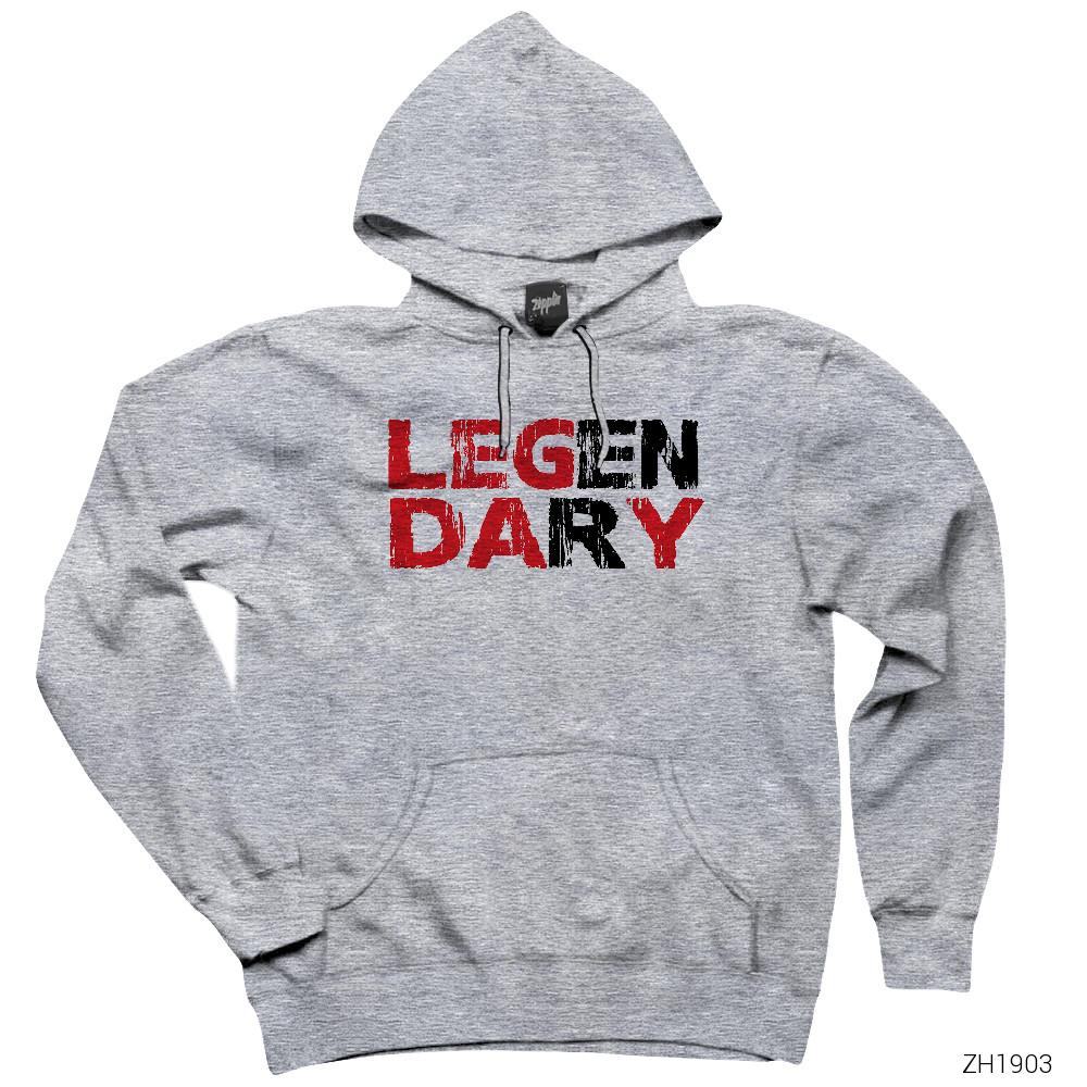 How I Met Your Mother Legendary Gri Kapşonlu Sweatshirt Hoodie
