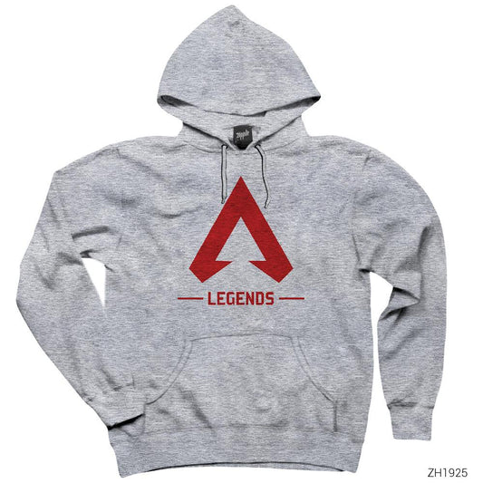 Apex Legends T Shirt Merch Icon Gri Kapşonlu Sweatshirt Hoodie