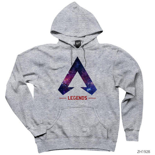 Apex Legends Galaxy Gri Kapşonlu Sweatshirt Hoodie