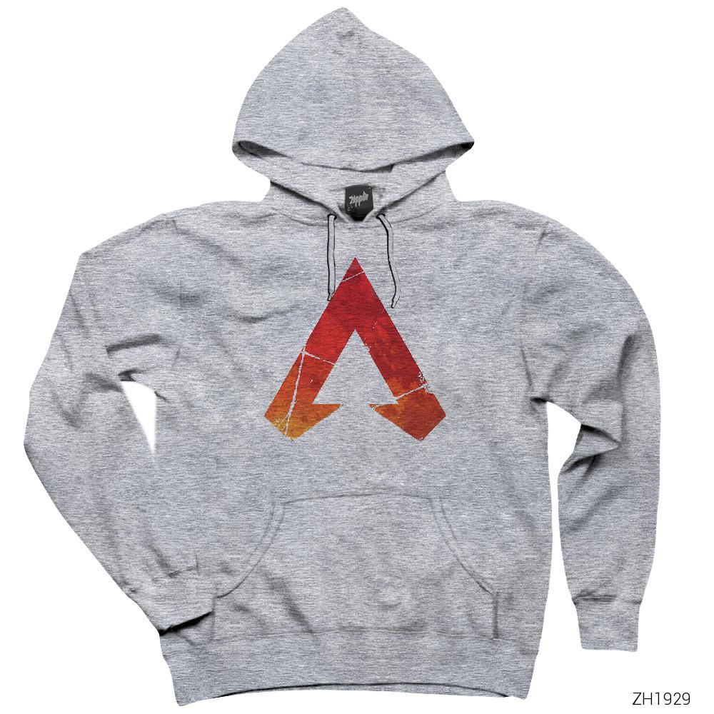 Apex Legends Fire Gri Kapşonlu Sweatshirt Hoodie