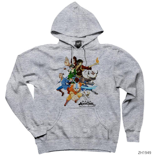 Avatar Team Gri Kapşonlu Sweatshirt Hoodie