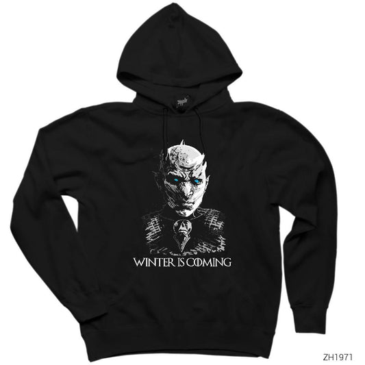Game of Thrones Nights Watch Siyah Kapşonlu Sweatshirt Hoodie