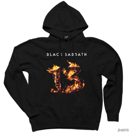 Black Sabbath 13 Siyah Kapşonlu Sweatshirt Hoodie