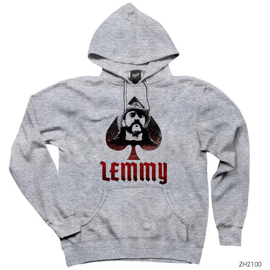 Motörhead Lemmy Gri Kapşonlu Sweatshirt Hoodie