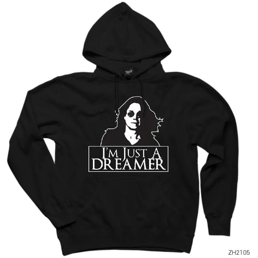 Ozzy Osbourne Im Just A Dreamer Siyah Kapşonlu Sweatshirt Hoodie