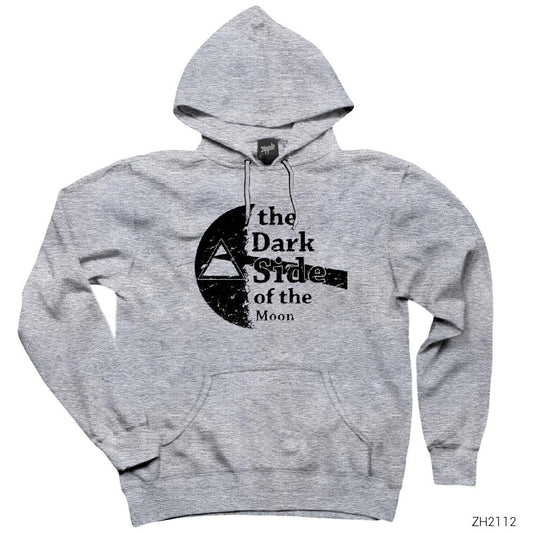 Pink Floyd Half Moon Gri Kapşonlu Sweatshirt Hoodie
