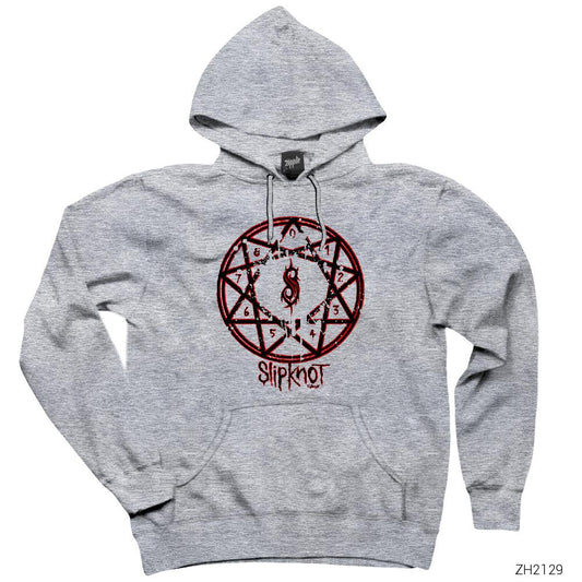Slipknot Hellknight Gri Kapşonlu Sweatshirt Hoodie