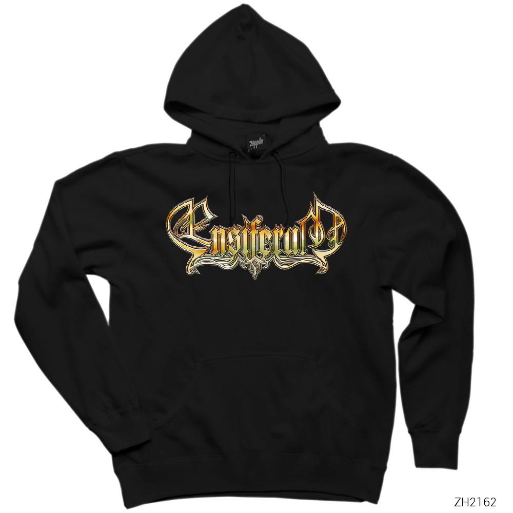 Ensiferum Logo 2 Siyah Kapşonlu Sweatshirt Hoodie
