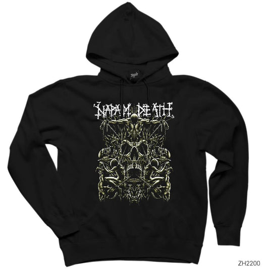 Napalm Death Chain Siyah Kapşonlu Sweatshirt Hoodie