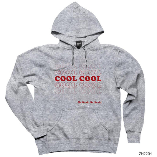 No Doubt Cool Gri Kapşonlu Sweatshirt Hoodie