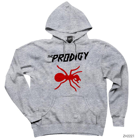 The Prodigy Ant 3 Gri Kapşonlu Sweatshirt Hoodie