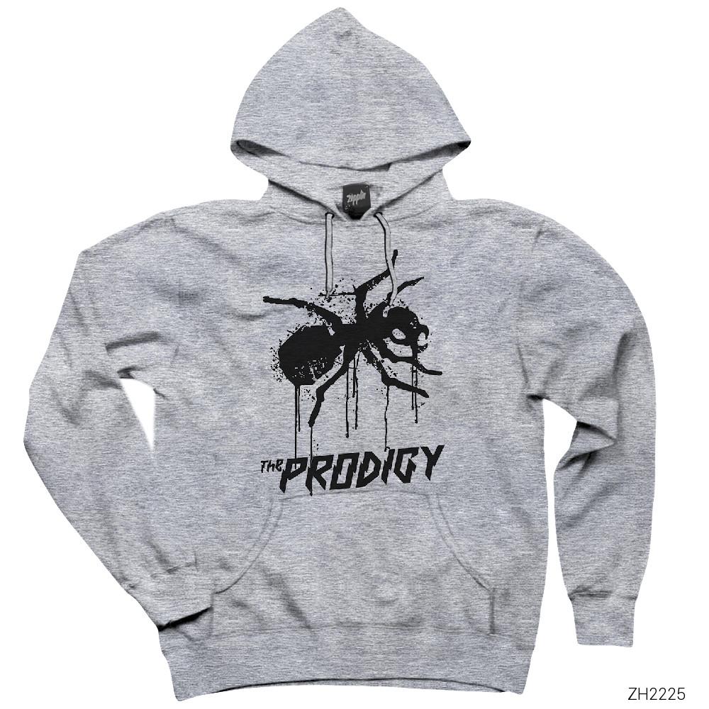 The Prodigy Splash Gri Kapşonlu Sweatshirt Hoodie