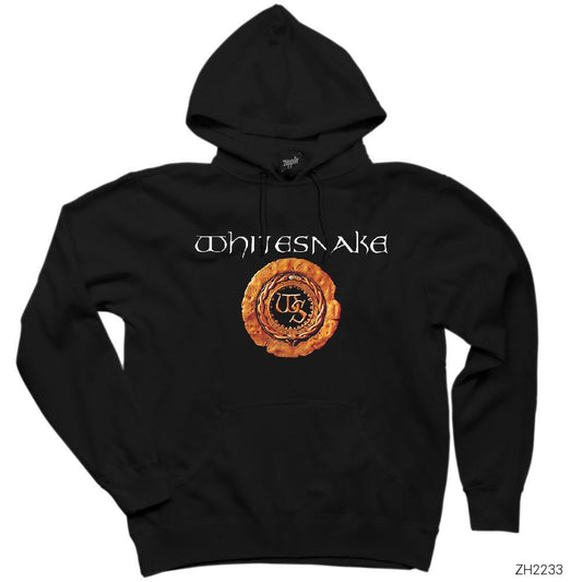 Whitesnake Siyah Kapşonlu Sweatshirt Hoodie