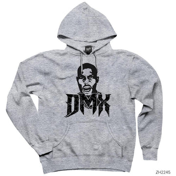 Dmx Earl Simmons Gri Kapşonlu Sweatshirt Hoodie