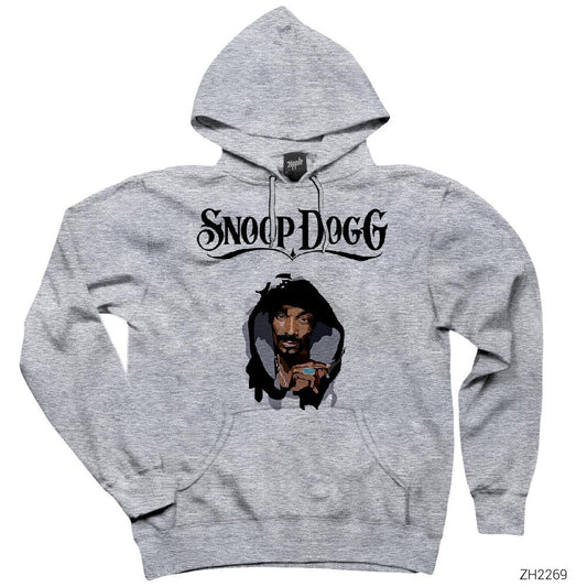 Snoop Dogg Cool Gri Kapşonlu Sweatshirt Hoodie