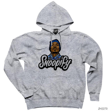 Snoop Dogg Snoopify Gri Kapşonlu Sweatshirt Hoodie