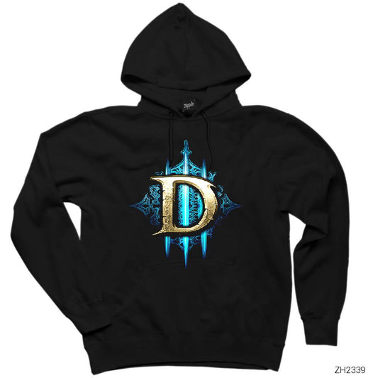 Diablo 3 Reaper Siyah Kapşonlu Sweatshirt Hoodie