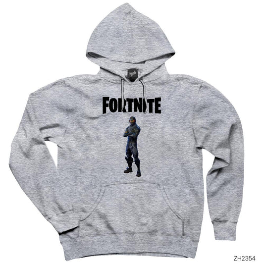 Fortnite Rogue Agent Gri Kapşonlu Sweatshirt Hoodie