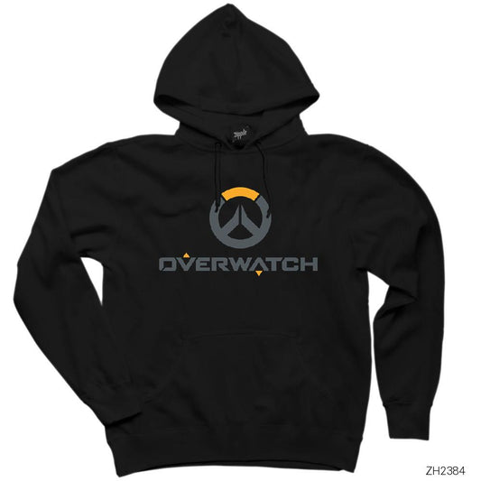 Overwatch Logo 2 Siyah Kapşonlu Sweatshirt Hoodie