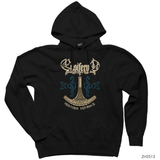 Ensiferum Heathen Defiance Siyah Kapşonlu Sweatshirt Hoodie