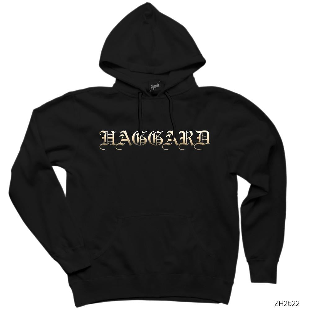 Haggard Logo Siyah Kapşonlu Sweatshirt Hoodie