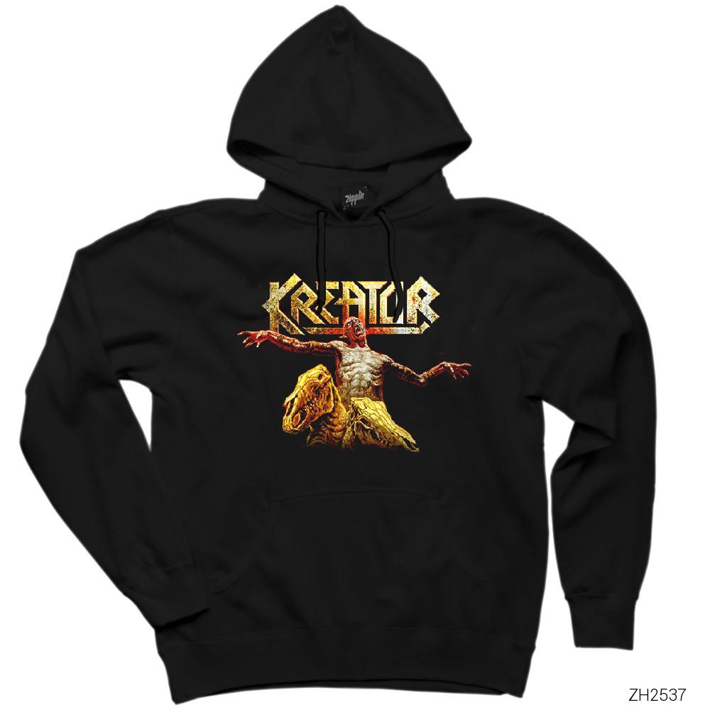 Kreator Horror Siyah Kapşonlu Sweatshirt Hoodie